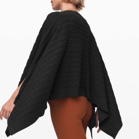 LULULEMON Forward Flow Poncho Gray One Size - Picture 2 of 10